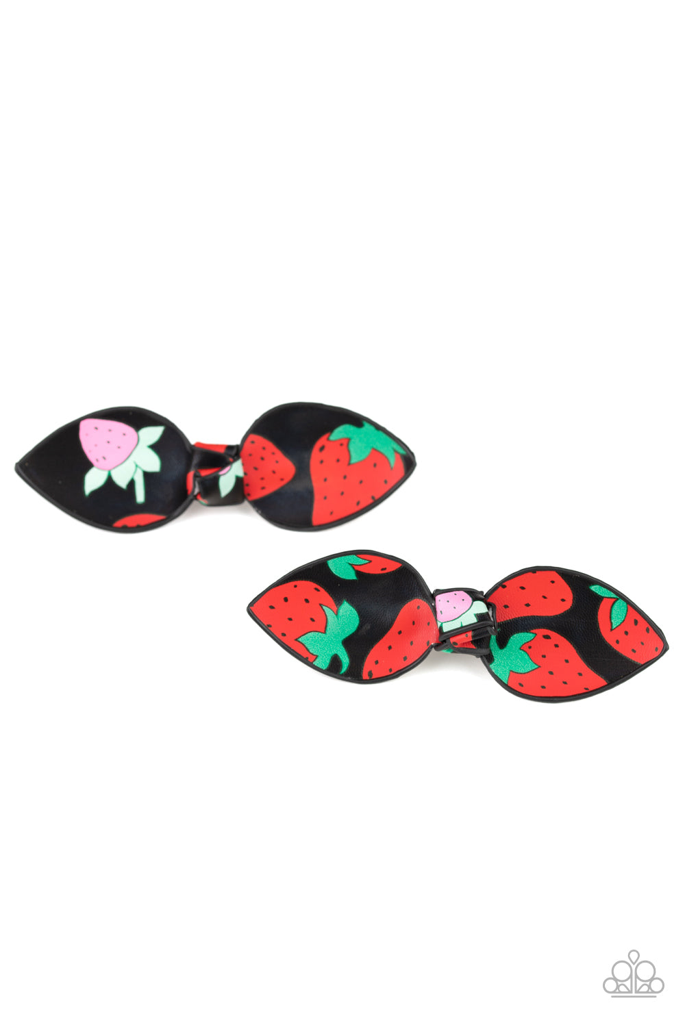 Paparazzi Accessories ✽ Strawberry Fields - Black Hair Clip✽Flat Rate Ship $4.50✽