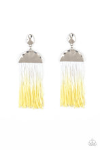 Load image into Gallery viewer, brought✽to✽you✽by✽blingflingbykat✽rope-them-in-yellow-post earrings✽paparazzi-accessories
