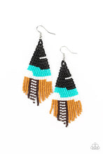 Load image into Gallery viewer, brought✽to✽you✽by✽blingflingbykat✽summer-heat-black-earrings✽paparazzi-accessories
