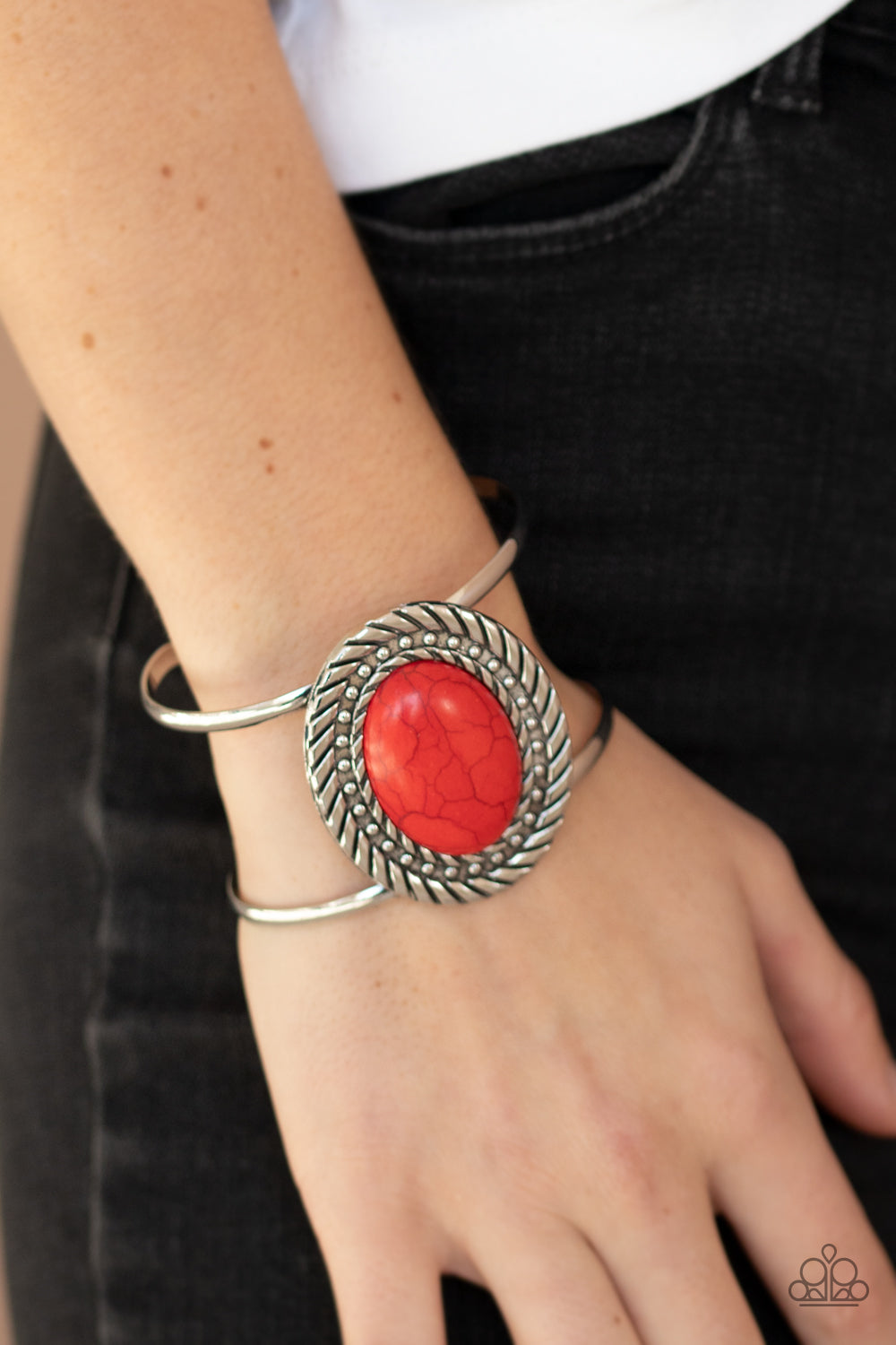 Paparazzi Accessories ✽ Desert Aura - Red Bracelet✽Flat Rate Ship $4.50✽
