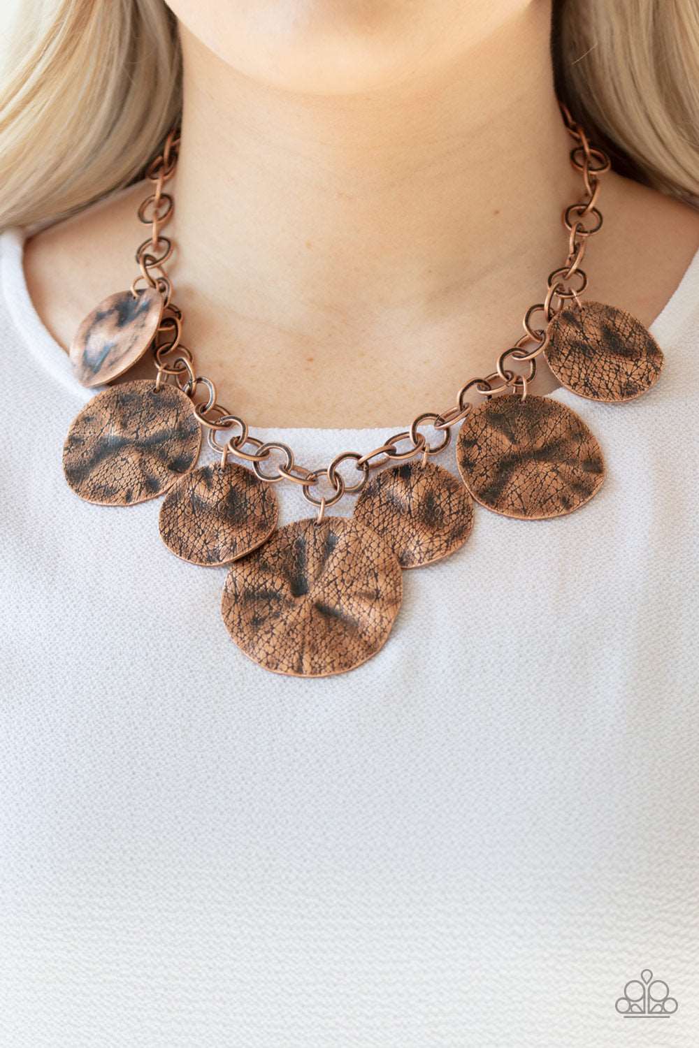 Paparazzi Accessories ✽ Barely Scratched The Surface - Copper Necklace✽Flat Rate Ship $4.50✽