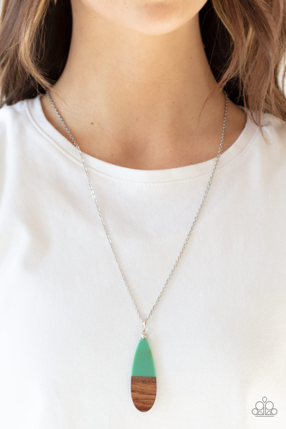 Paparazzi Accessories ✽ Going Overboard - Green Necklace✽Flat Rate Ship $4.50✽