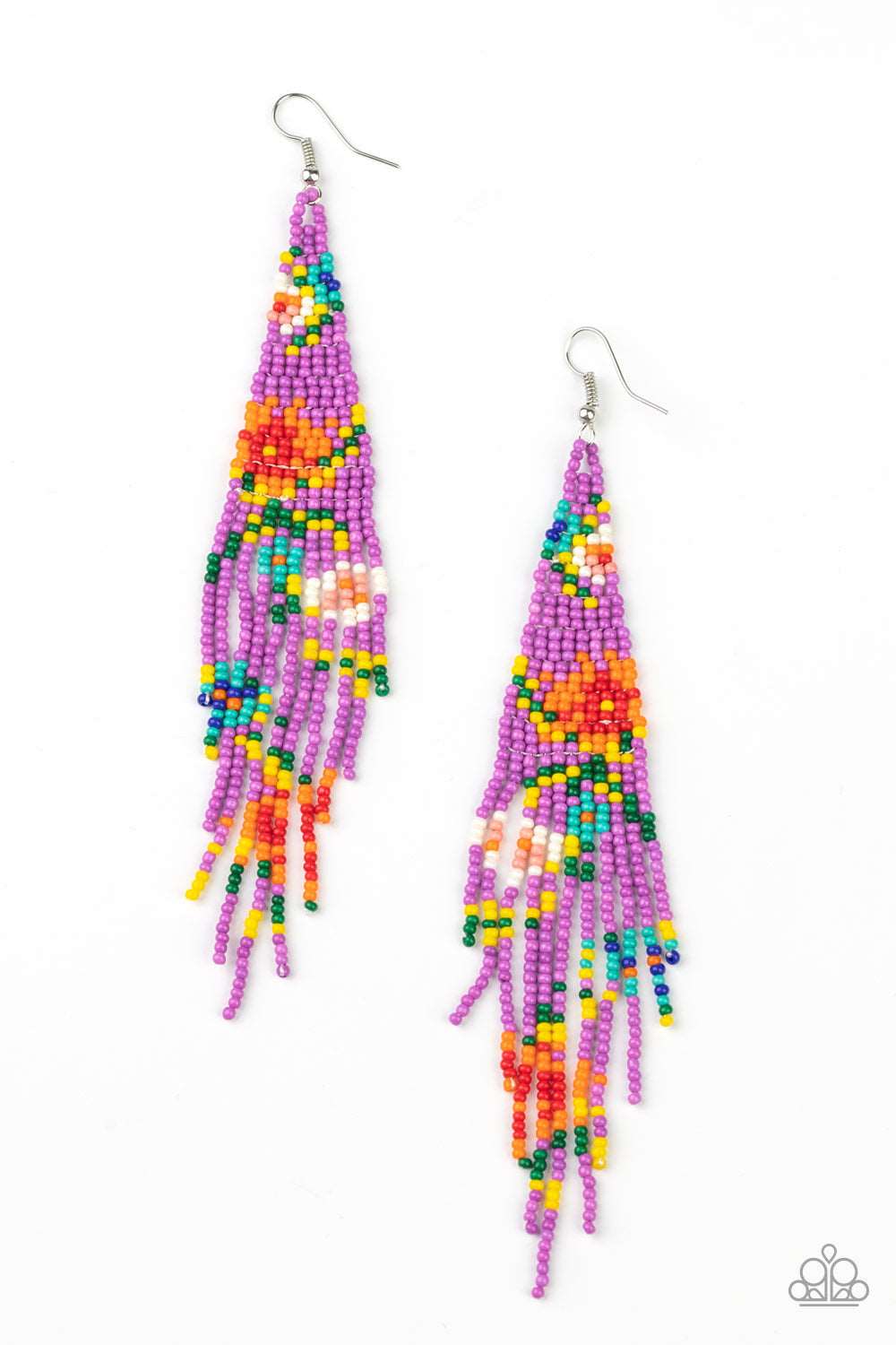 brought✽to✽you✽by✽blingflingbykat✽beaded-gardens-purple-earrings✽paparazzi-accessories