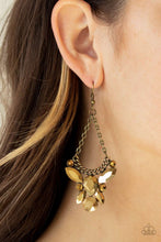 Load image into Gallery viewer, Paparazzi Accessories ✽ Bling Bouquets - Brass Earrings✽Flat Rate Ship $4.50✽
