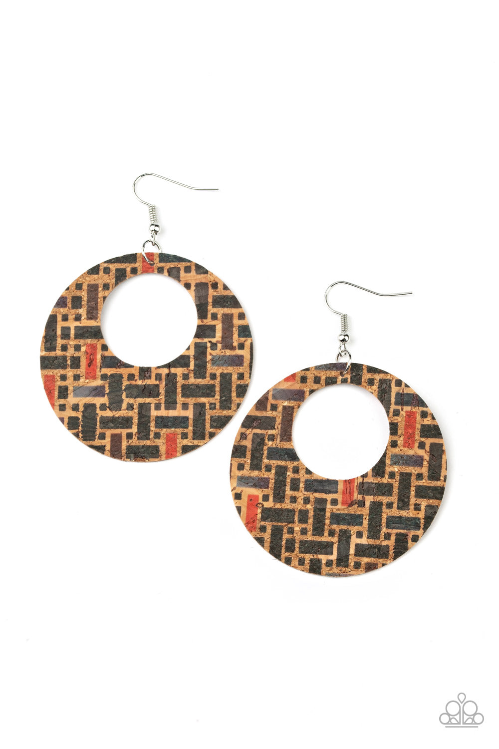 brought✽to✽you✽by✽blingflingbykat✽put-a-cork-in-it-black-earrings✽paparazzi-accessories