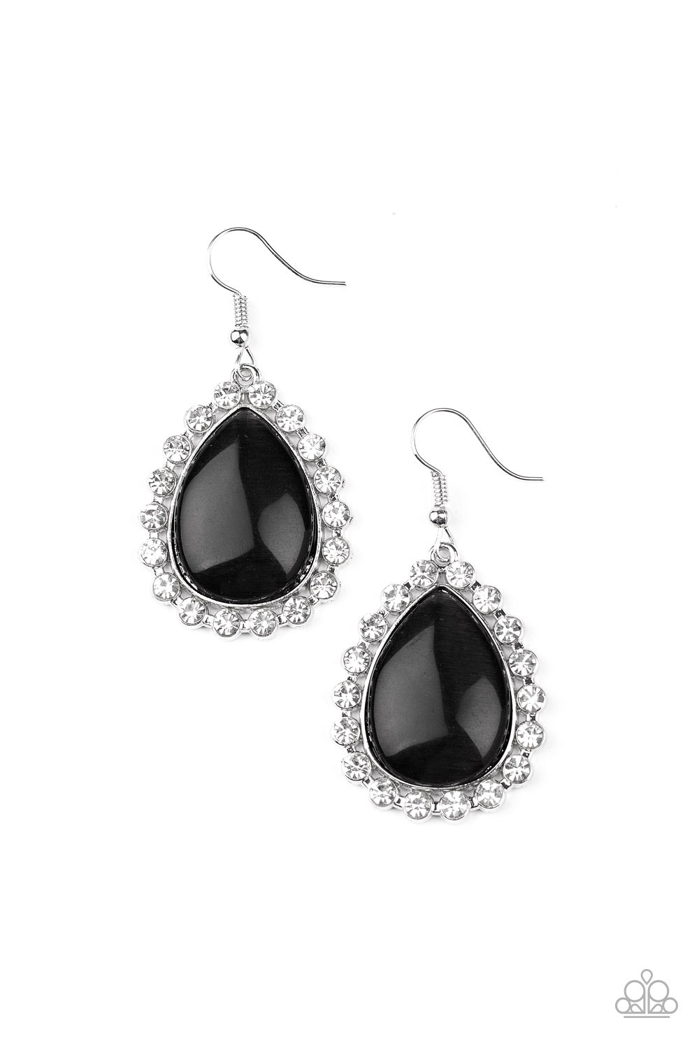 brought✽to✽you✽by✽blingflingbykat✽teardrop-trendsetter-black-earrings✽paparazzi-accessories