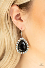 Load image into Gallery viewer, Paparazzi Accessories ✽ Teardrop Trendsetter - Black Earrings✽Flat Rate Ship $4.50✽
