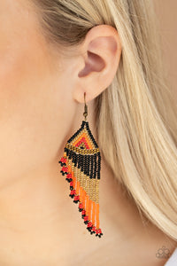 Paparazzi Accessories ✽ Rainbow Winds - Black Earrings✽Flat Rate Ship $4.50✽