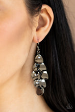 Load image into Gallery viewer, Paparazzi Accessories ✽ Resplendent Reflection - Black Earrings✽Flat Rate Ship $4.50✽
