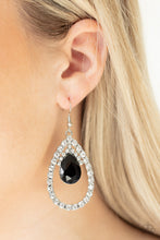 Load image into Gallery viewer, Paparazzi Accessories ✽ Trendsetting Twinkle - Black Earrings✽Flat Rate Ship $4.50✽
