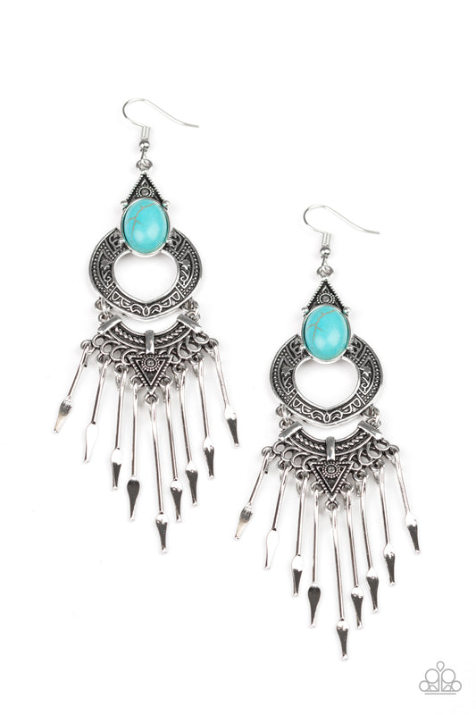 brought✽to✽you✽by✽blingflingbykatsouthern-spearhead-blue-earrings✽paparazzi-accessories