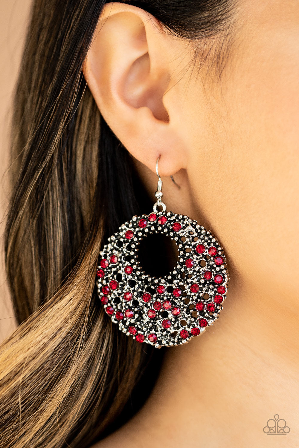 Paparazzi Accessories ✽ Starry Showcase - Red Earrings✽Flat Rate Ship $4.50✽