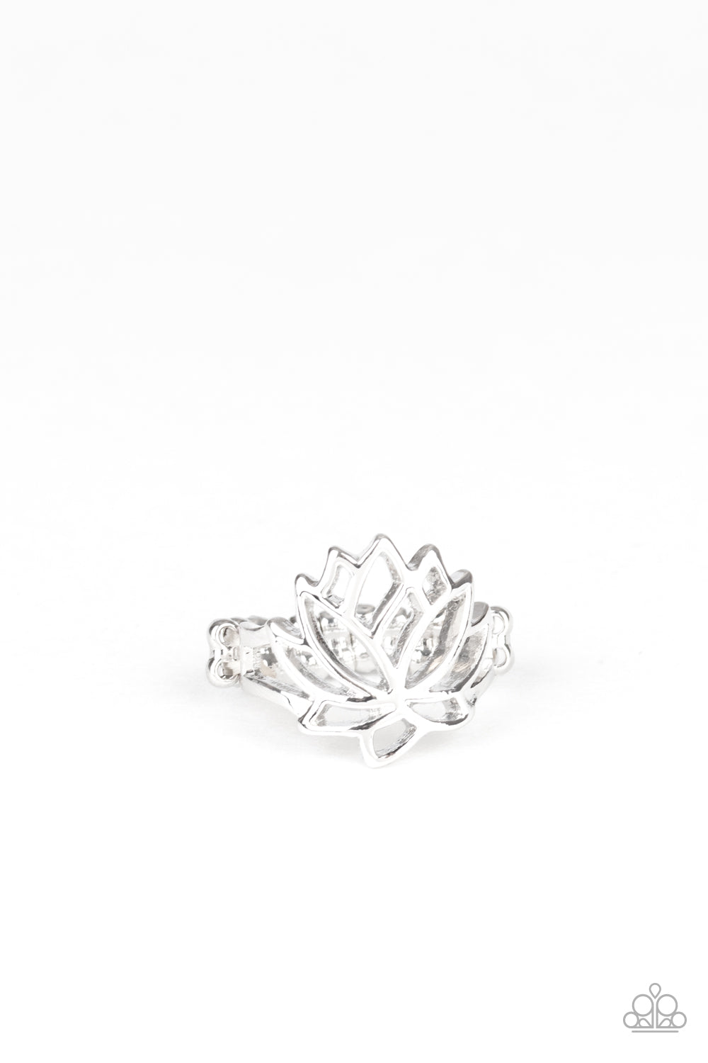 brought✽to✽you✽by✽blingflingbykat✽lotus-lover-silver-ring✽paparazzi-accessories