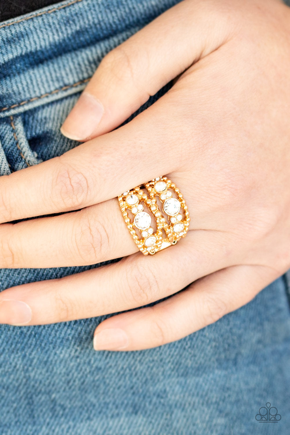 Paparazzi Accessories ✽ Prismatic Powerhouse - Gold Ring✽Flat Rate Ship $4.50✽