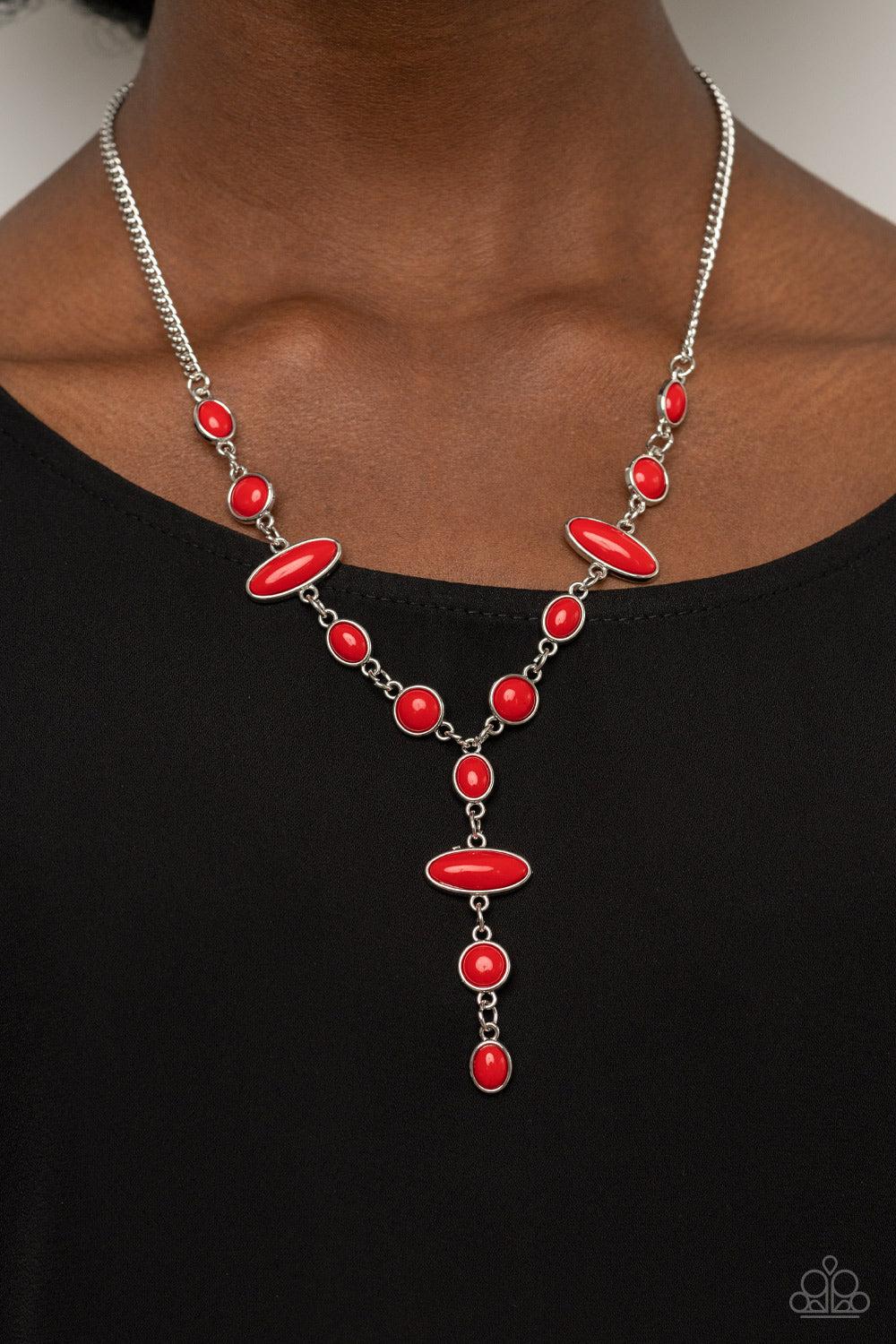 Paparazzi Accessories ❋Authentically Adventurous - Red Necklace❋ Flat Rate Ship $4.50❋ - Image #2