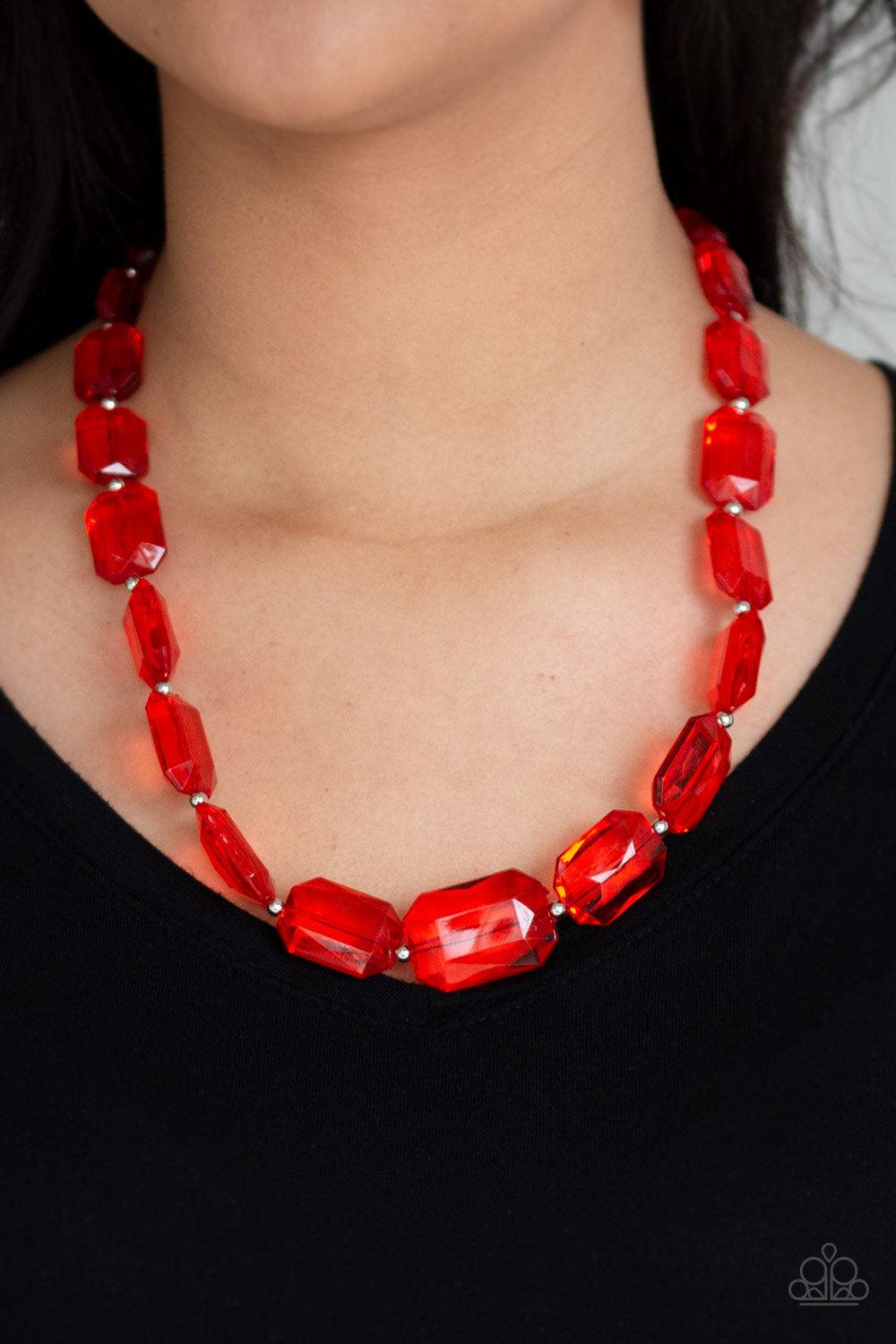 Paparazzi Accessories ✽ ICE Versa - Red Necklace✽Flat Rate Ship $4.50✽ - Image #2