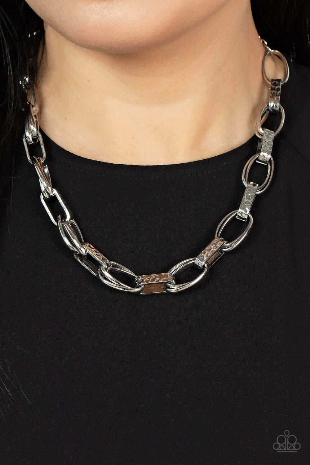 Paparazzi Accessories ❋Motley In Motion - Silver Necklace❋ Flat Rate Ship $4.50❋ - Image #2