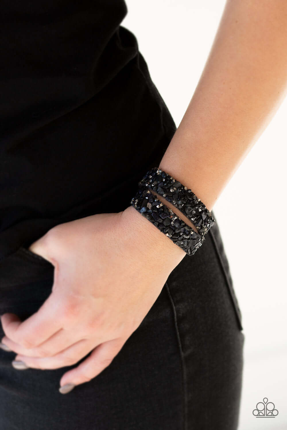 Paparazzi Accessories ✽ CRUSH Hour - Blue Bracelet✽Flat Rate Ship $4.50✽ - Image #2