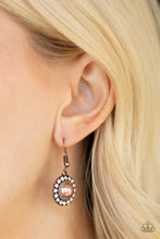 Load image into Gallery viewer, Paparazzi Accessories ✽ Fashion Show Celebrity - Copper Earrings✽Flat Rate Ship $4.50✽ - Image #2

