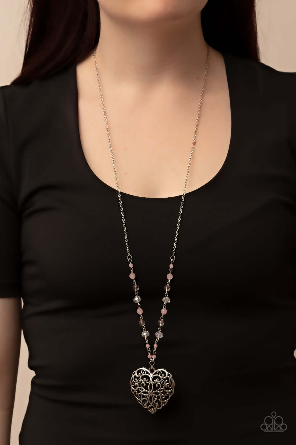 Paparazzi Accessories ❋Doting Devotion - Pink Necklace❋ Flat Rate Ship $4.50❋ - Image #2