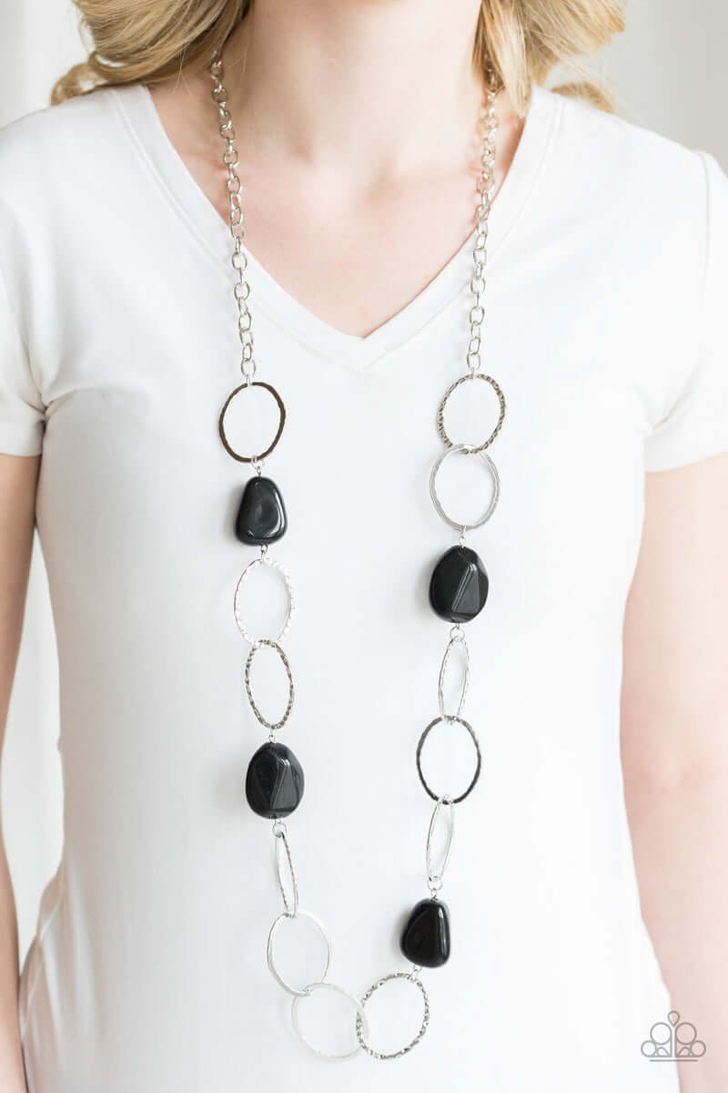 Paparazzi Accessories ❋Modern Day Malibu - Black Necklace❋ Flat Rate Ship $4.50❋ - Image #2