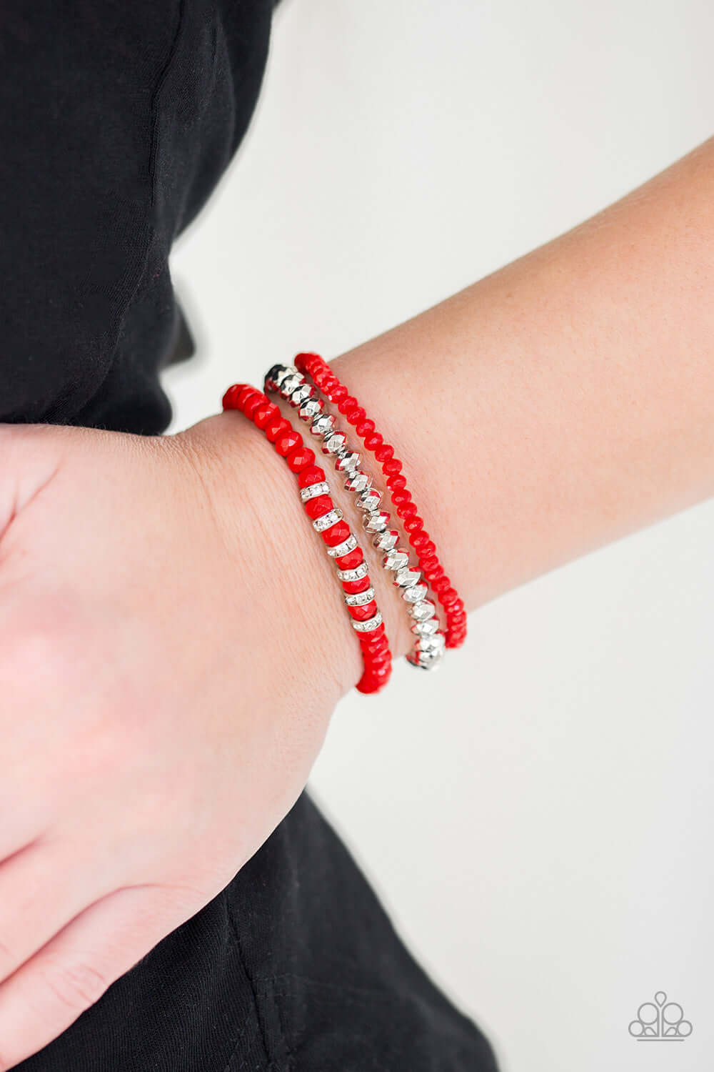 Paparazzi Accessories ✽ Ideal Idol - Red Bracelet✽Flat Rate Ship $4.50✽ - Image #2