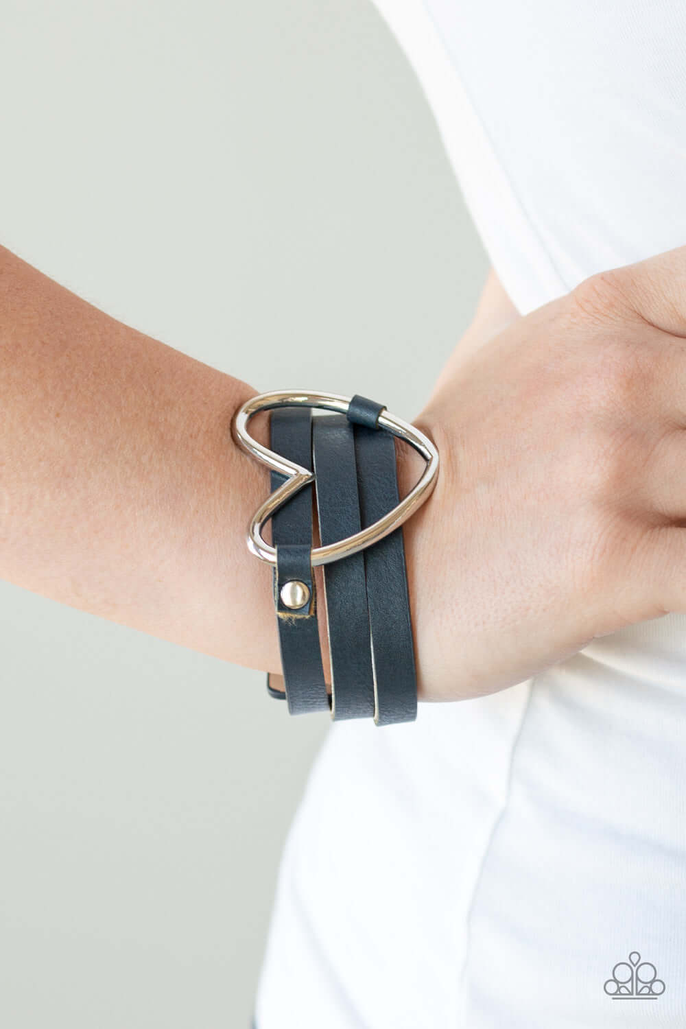 Paparazzi Accessories ✽ One Love, One Heart - Blue Bracelet✽Flat Rate Ship $4.50✽ - Image #2