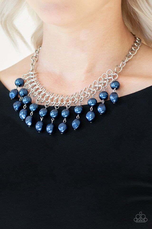 Paparazzi Accessories ✽5th Avenue Fleek - Blue Necklace✽Flat Rate Ship $4.50✽ - Image #2