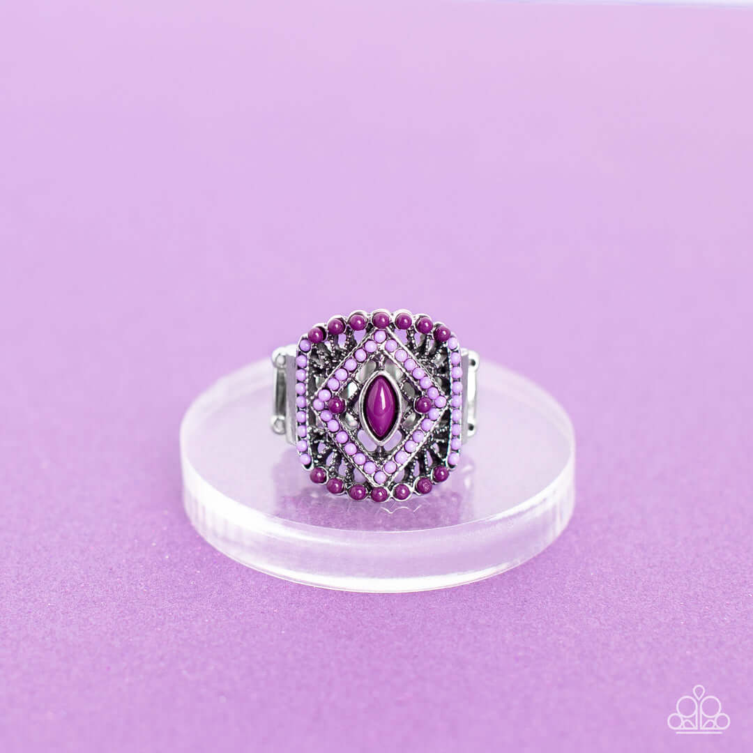 Paparazzi Accessories ❋Amplified Aztec - Purple Ring❋ Flat Rate Ship $4.50❋ - Image #3