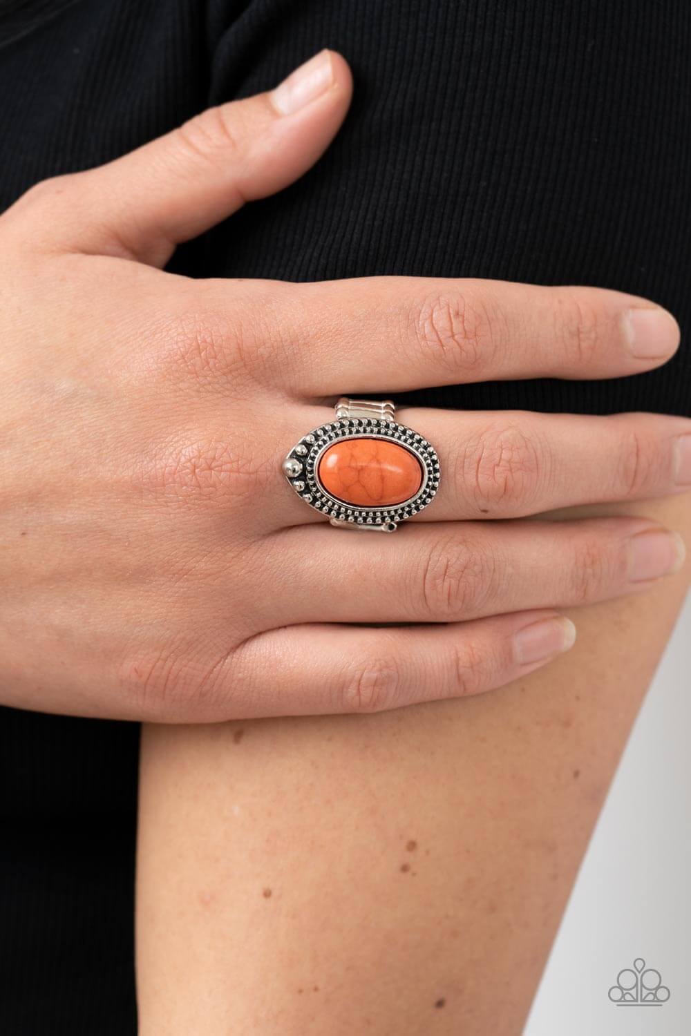 Paparazzi Accessories ❋Chiseled Canyons - Orange Ring❋ Flat Rate Ship $4.50❋ - Image #2