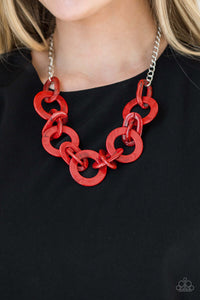 Paparazzi Accessories ✽ Chromatic Charm - Red Necklace✽Flat Rate Ship $4.50✽ - Image #3