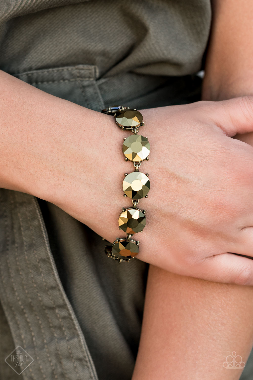 Paparazzi Accessories ✽ Fabulously Flashy - Brass Bracelet✽Flat Rate Ship $4.50✽