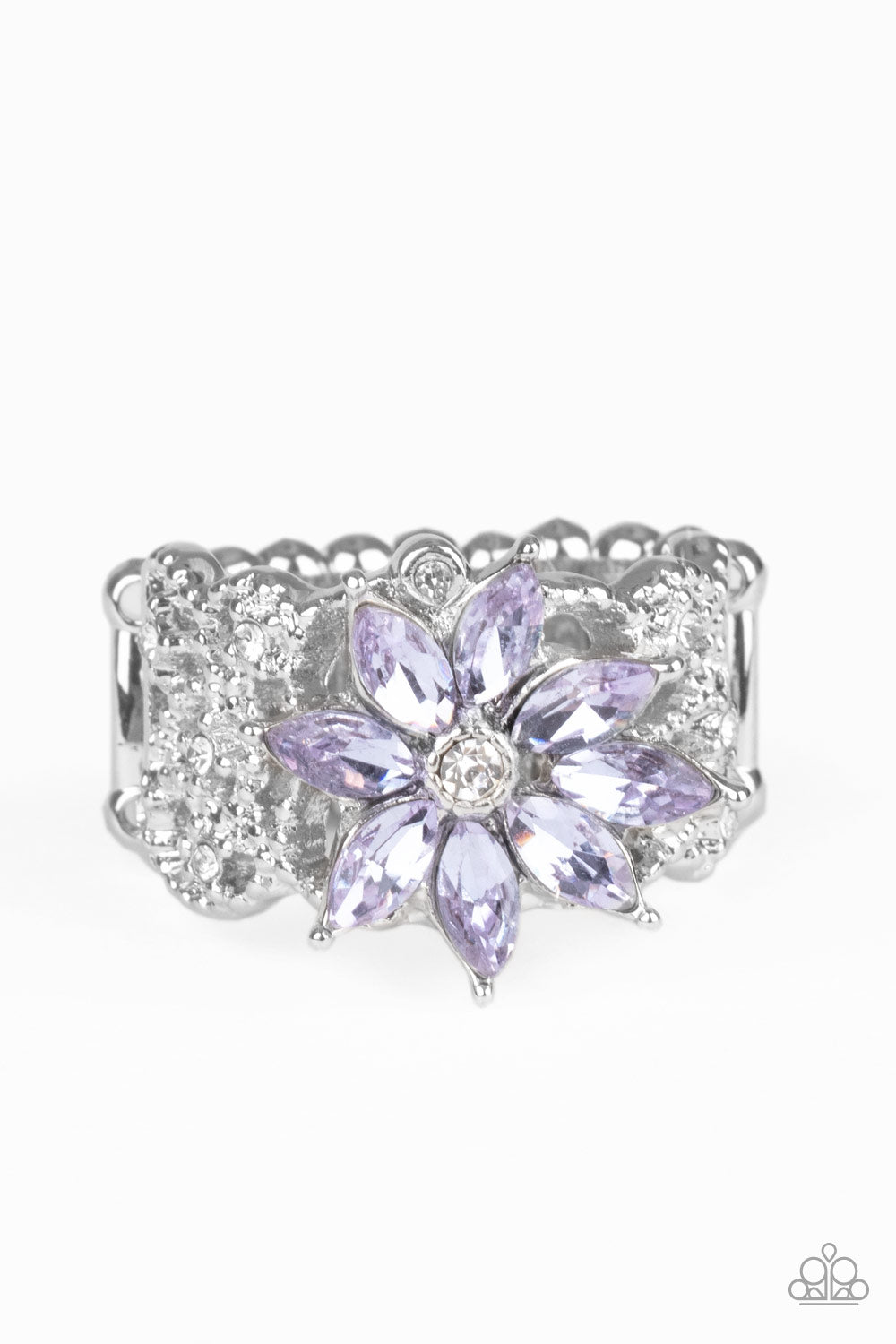 brought✽to✽you✽by✽blingflingbykat✽brilliantly-blooming-purple-ring✽paparazzi-accessories