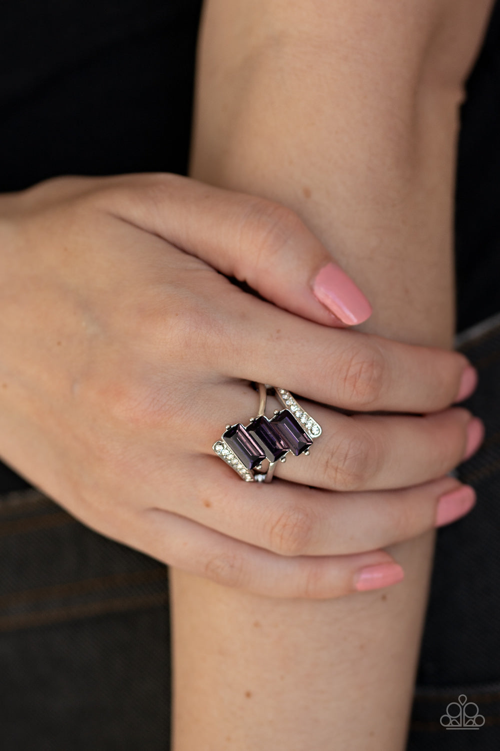 Paparazzi Accessories ✽ Triple Razzle - Purple Ring✽Flat Rate Ship $4.50✽