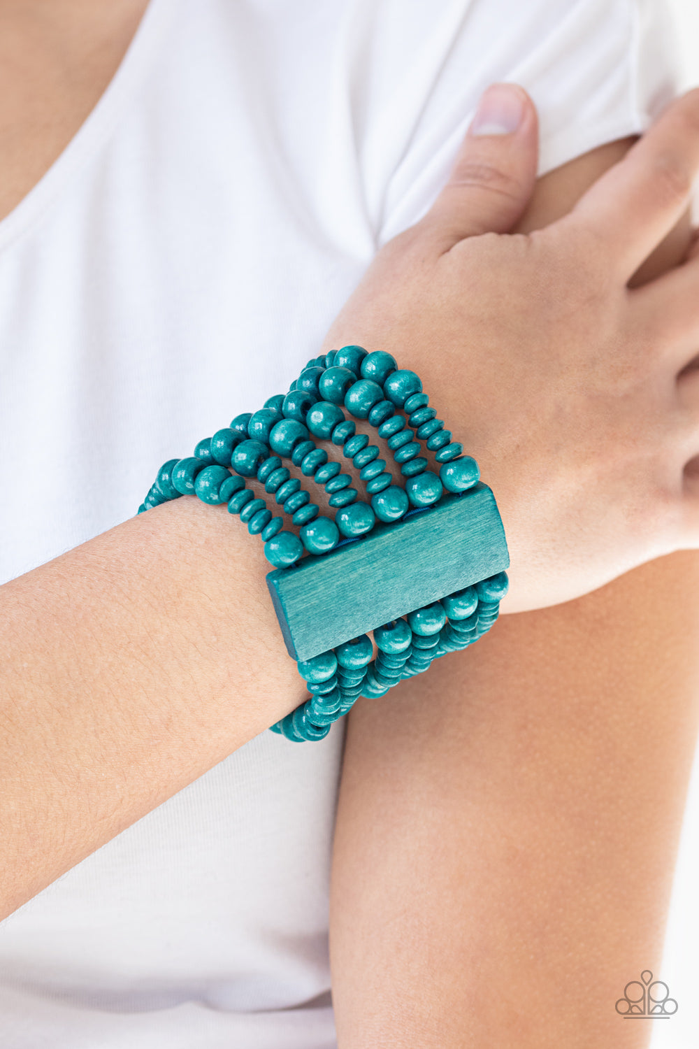Paparazzi Accessories ✽ Dont Stop BELIZE-ing - Blue Bracelet✽Flat Rate Ship $4.50✽
