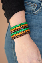 Load image into Gallery viewer, Paparazzi Accessories ✽ Tropical Tundra - Green Bracelet✽Flat Rate Ship $4.50✽

