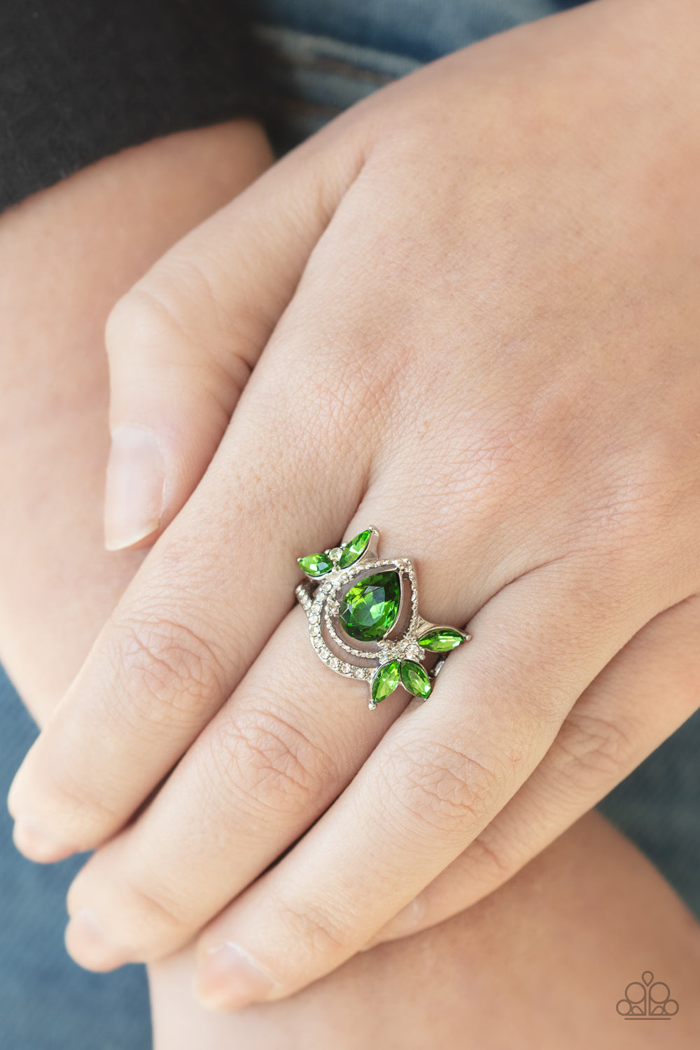 Paparazzi Accessories ✽ Eden Elegance - Green Ring✽Flat Rate Ship $4.50✽