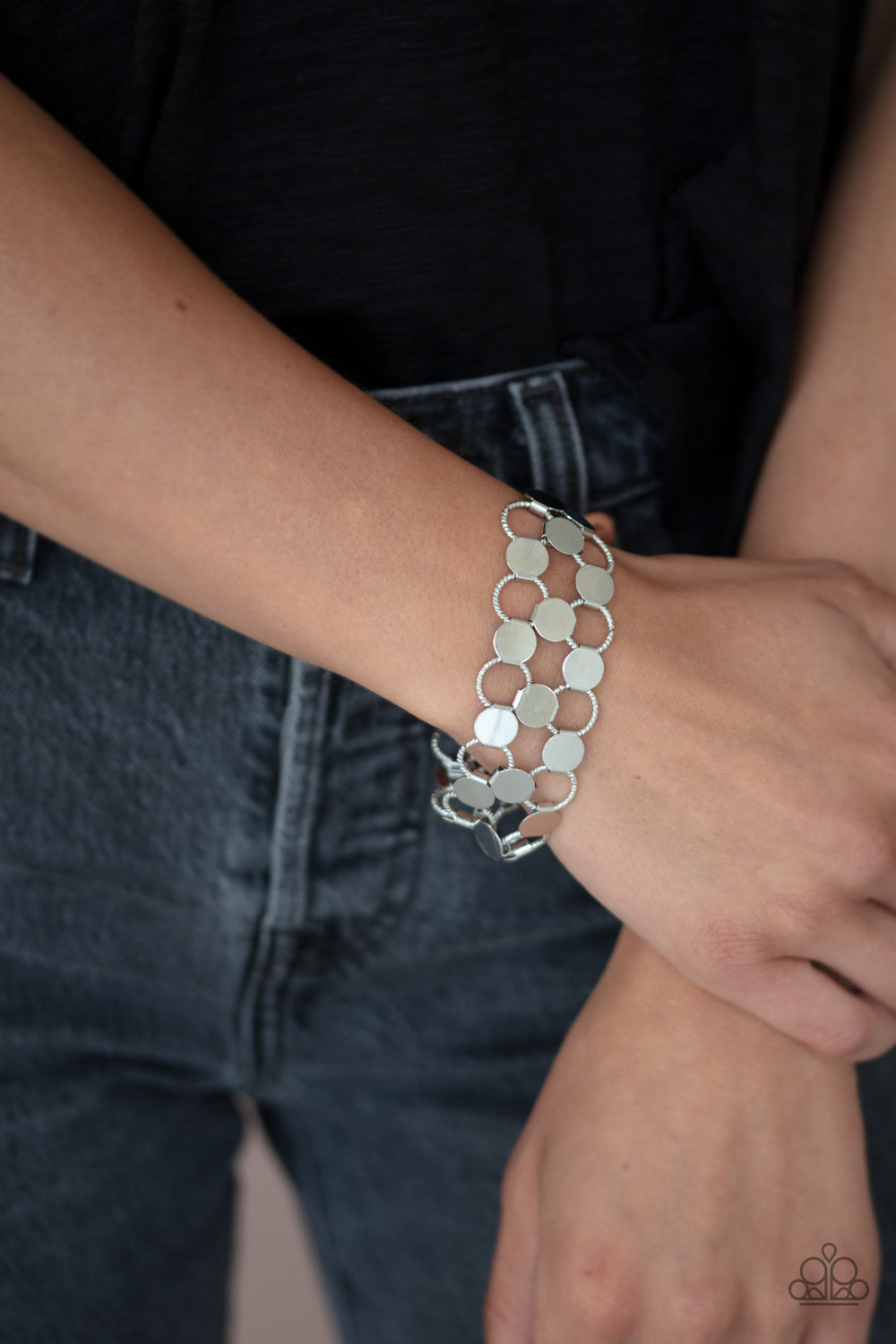 Paparazzi Accessories ✽ Cast a Wider Net - Silver Bracelet✽Flat Rate Ship $4.50✽