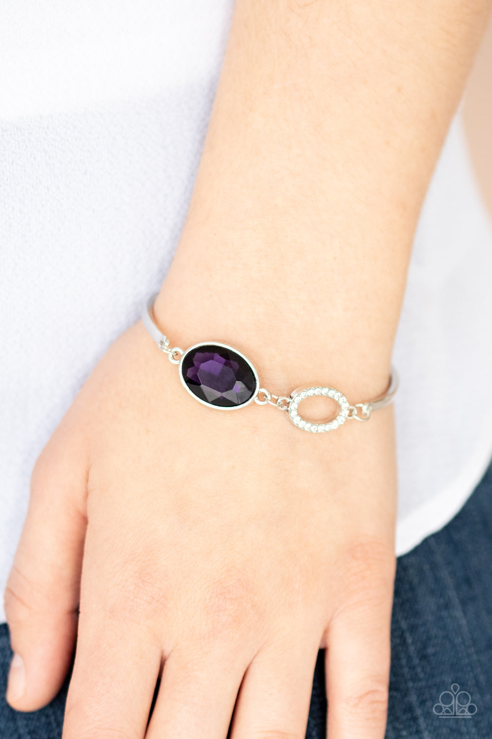 Paparazzi Accessories ✽ Glamorous Glow - Purple Bracelet✽Flat Rate Ship $4.50✽