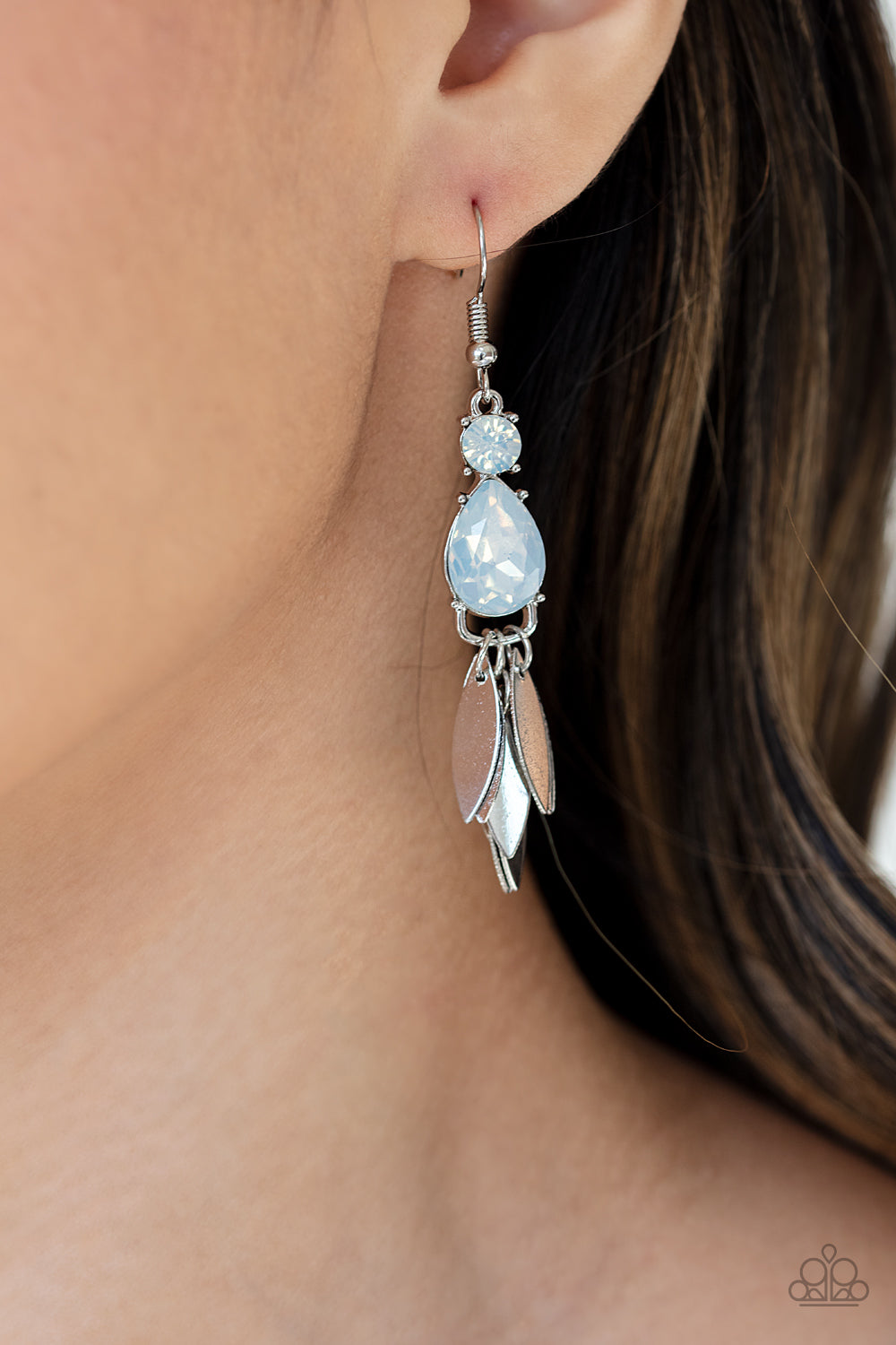 Paparazzi Accessories ✽ Tropical Tranquility - White Earrings✽Flat Rate Ship $4.50✽