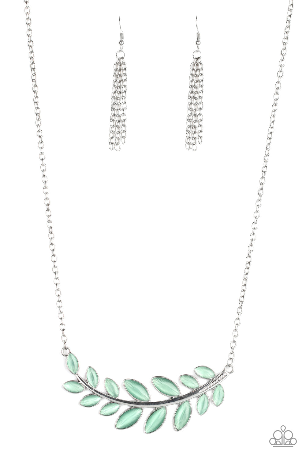 brought✽to✽you✽by✽blingflingbykat✽frosted-foliage-green-necklace✽paparazzi-accessories