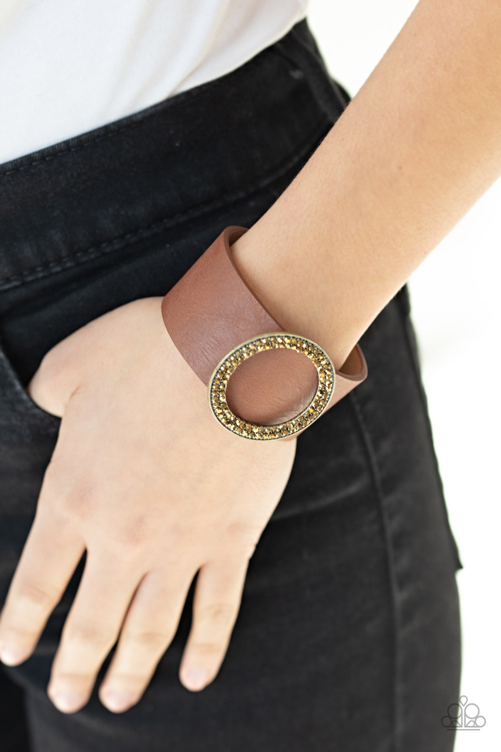 Paparazzi Accessories ✽ RING Them In - Brass Bracelet✽Flat Rate Ship $4.50✽