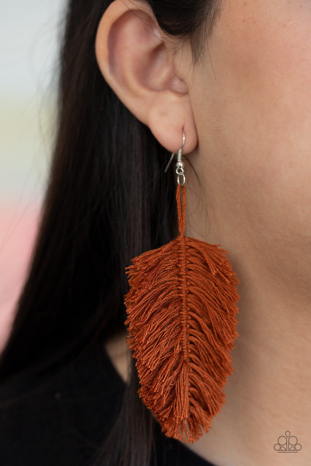 Paparazzi Accessories ✽ Hanging by a Thread - Brown Earrings✽Flat Rate Ship $4.50✽