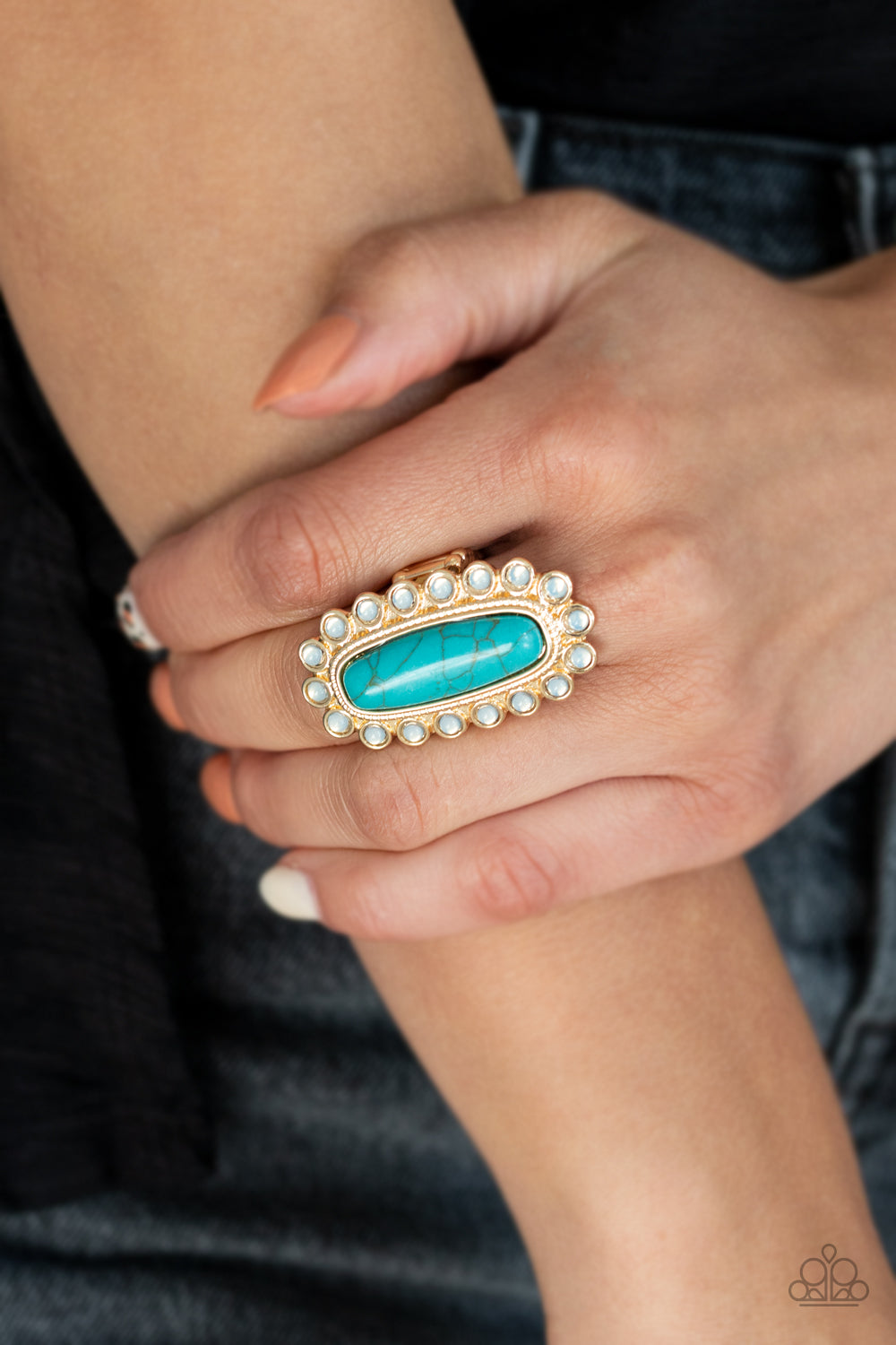 Paparazzi Accessories ✽Mystic Oasis - Gold Ring✽Flat Rate Ship $4.50✽