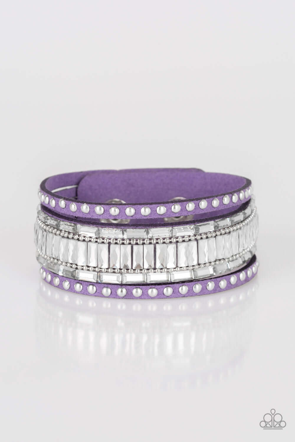brought✽to✽you✽by✽blingflingbykat✽rock-star-rocker-purple-bracelet✽paparazzi-accessories