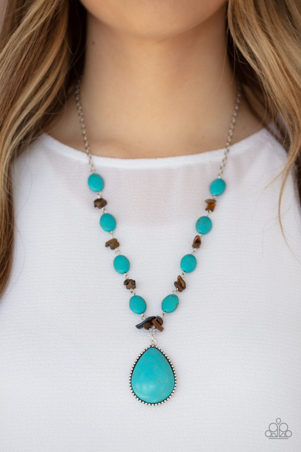 Paparazzi Accessories ✽ Desert Diva - Blue Necklace✽Flat Rate Ship $4.50✽