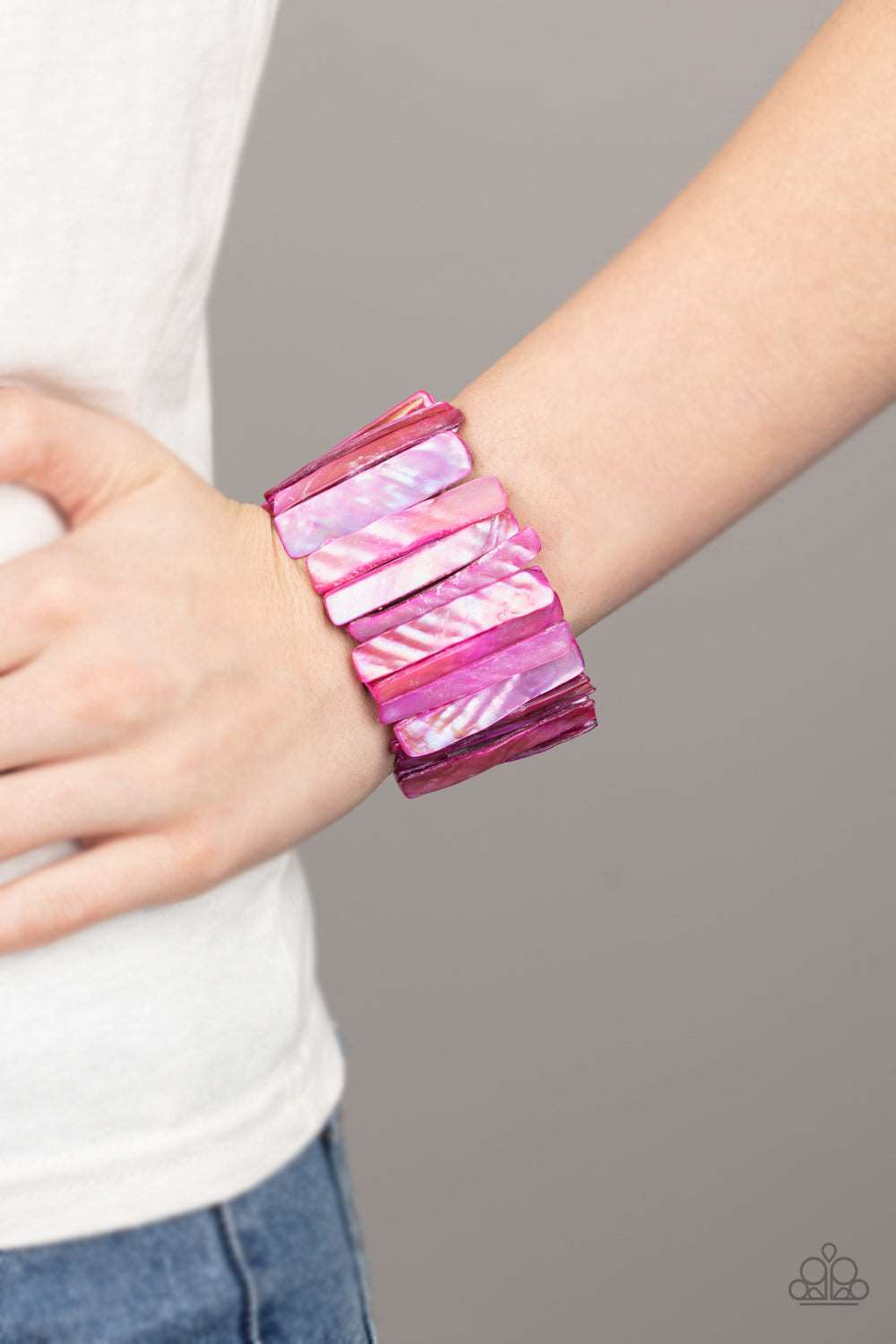 Paparazzi Accessories ✽ Beach Blast - Pink Bracelet✽Flat Rate Ship $4.50✽