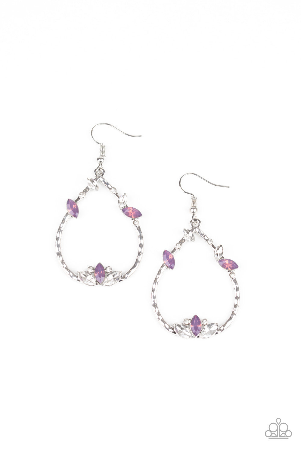 brought✽to✽you✽by✽blingflingbykat✽lotus-ice-purple-earrings✽paparazzi-accessories