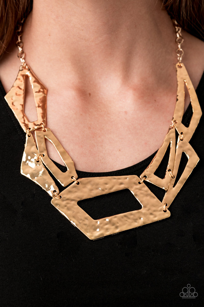 Paparazzi Accessories ❋Break The Mold - Gold Necklace❋ Flat Rate Ship $4.50❋