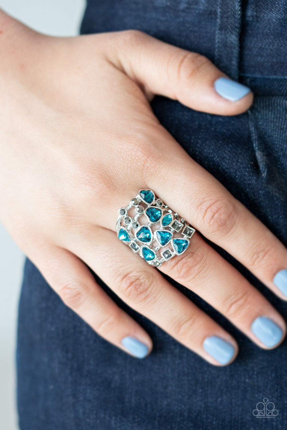 Paparazzi Accessories ✽ Glitter Flirt - Blue Ring✽Flat Rate Ship $4.50✽ - Blingflingbykat 